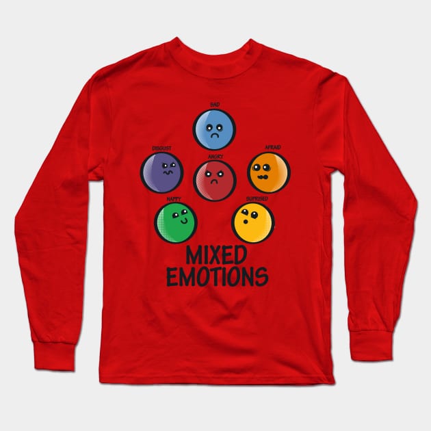 Mixed Emotions Long Sleeve T-Shirt by Piercek25